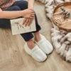 CHAUSSONS THERMO RELAXANTS BLANCS -Ameublement De Maison 31 S2 006W chaussons thermo relaxant situ