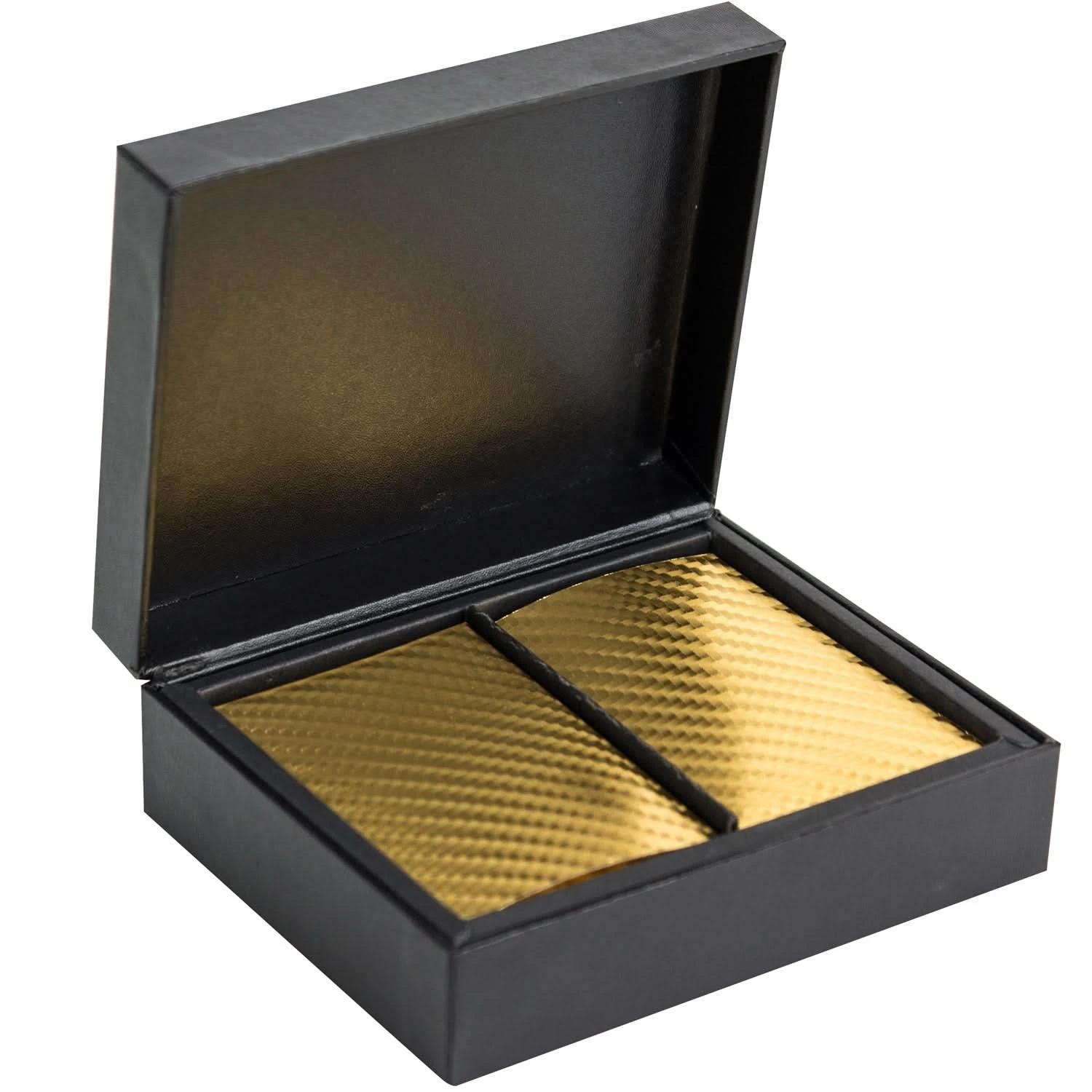 COFFRET DE 2 JEUX DE CARTES DOREES 6 COFFRET DE 2 JEUX DE CARTES DOREES – Image 4