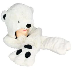 ECHARPE 3 EN 1 OURS BLANC -Ameublement De Maison 38 2s 020 images 38 2s 020 3