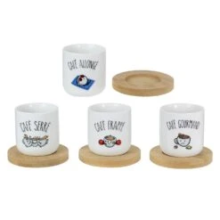 COFFRET DE 4 TASSES A CAFE -Ameublement De Maison 38 2x 001 images 38 2x 001 1