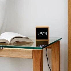 REVEIL LED PM FIBRE BOIS NATUREL