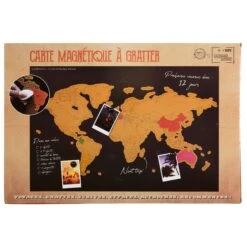 CARTE MAGNETIQUE A GRATTER NOIRE -Ameublement De Maison 39 2F 105 CARTE A GRATTER PACK