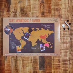CARTE MAGNETIQUE A GRATTER NOIRE -Ameublement De Maison 39 2F 105 CARTE A GRATTER PACK2