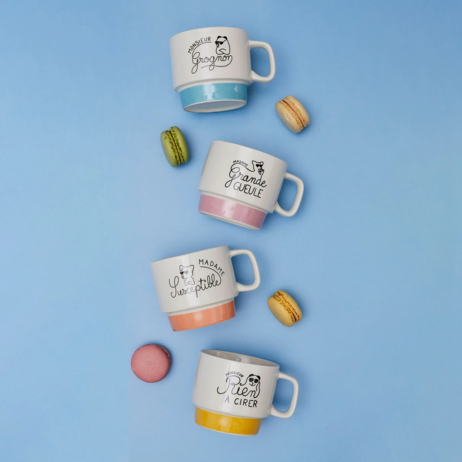 COFFRET 4 TASSES EMPILABLES 4 COFFRET 4 TASSES EMPILABLES – Image 2