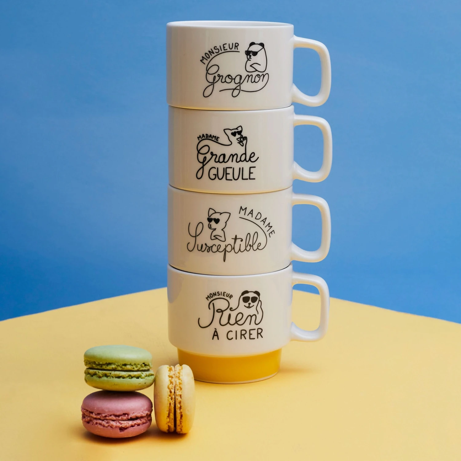 COFFRET 4 TASSES EMPILABLES 3 COFFRET 4 TASSES EMPILABLES