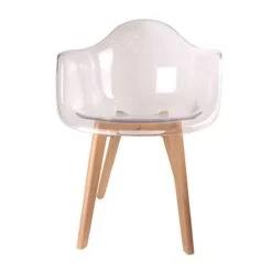 FAUTEUIL SCANDINAVE TRANSPARENT - Lot De 2 8 FAUTEUIL SCANDINAVE TRANSPARENT - Lot De 2 -Ameublement De Maison 39 2m 414 images 39 2m 414 1