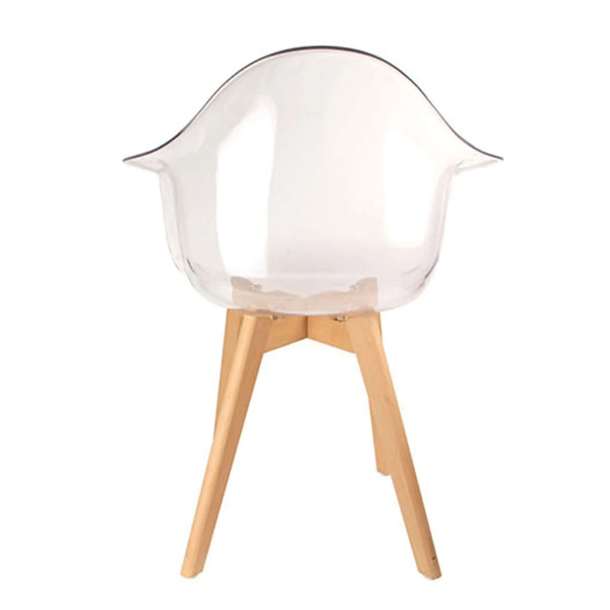 FAUTEUIL SCANDINAVE TRANSPARENT - Lot De 2 6 FAUTEUIL SCANDINAVE TRANSPARENT - Lot De 2 â Image 4
