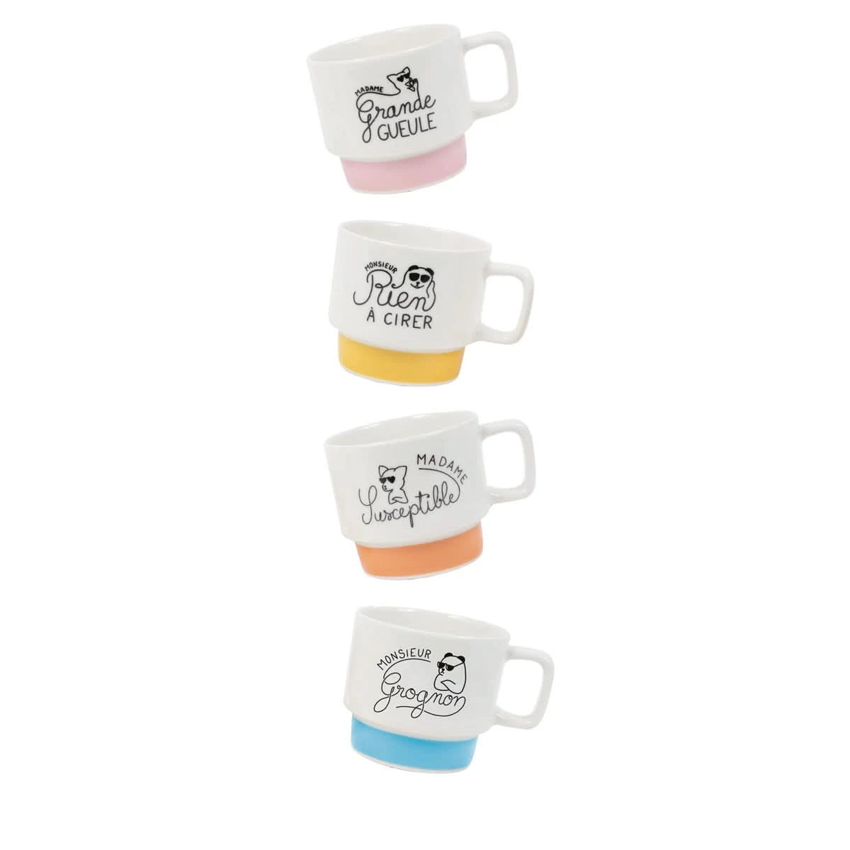 COFFRET 4 TASSES EMPILABLES 6 COFFRET 4 TASSES EMPILABLES – Image 4