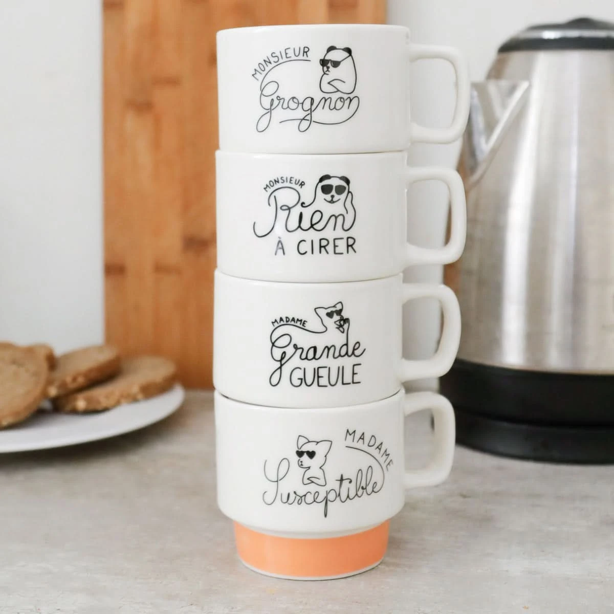 COFFRET 4 TASSES EMPILABLES 5 COFFRET 4 TASSES EMPILABLES – Image 3