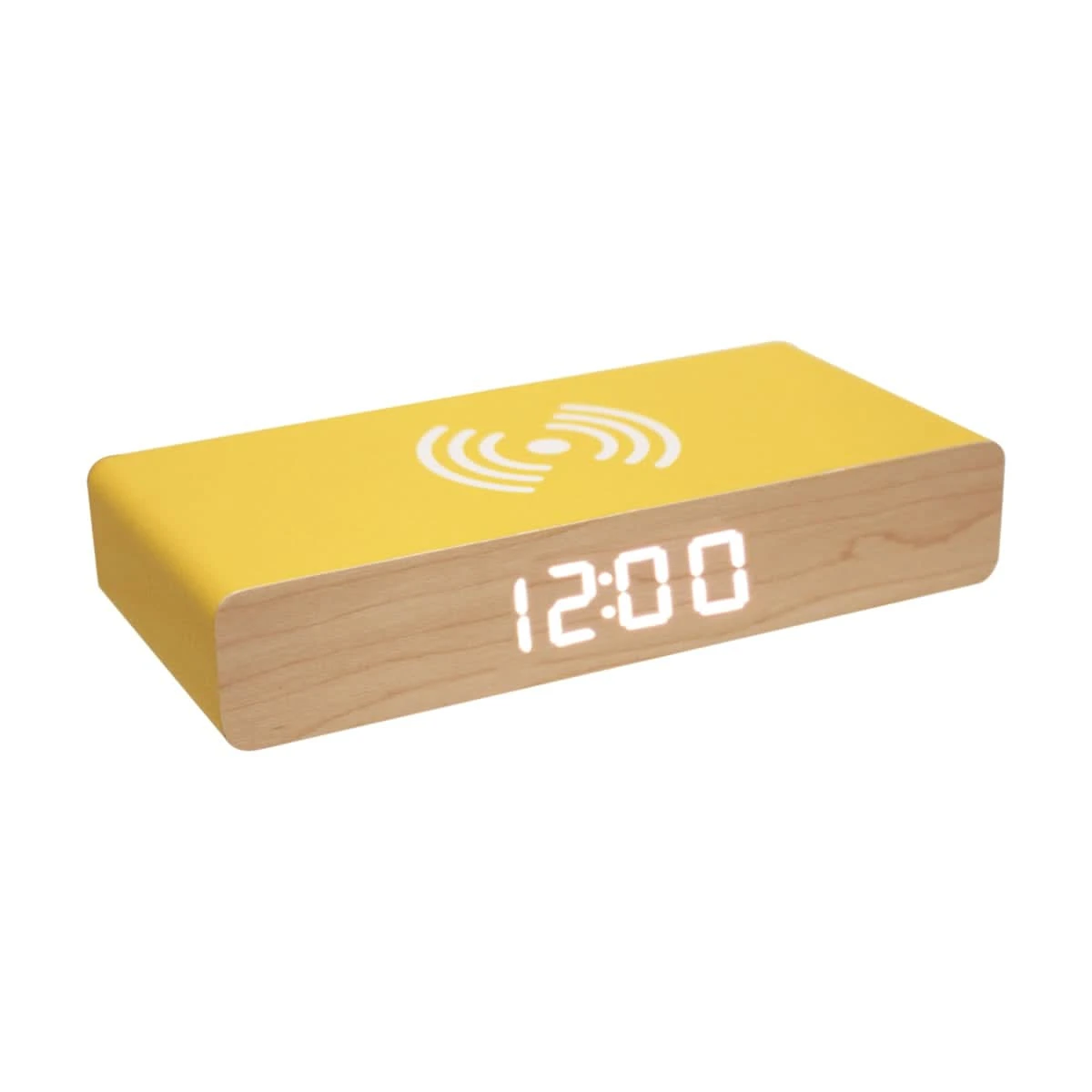 REVEIL CHARGEUR BOIS JAUNE 4 REVEIL CHARGEUR BOIS JAUNE – Image 2