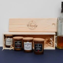 COFFRET DE 4 BOUGIES WHISKY