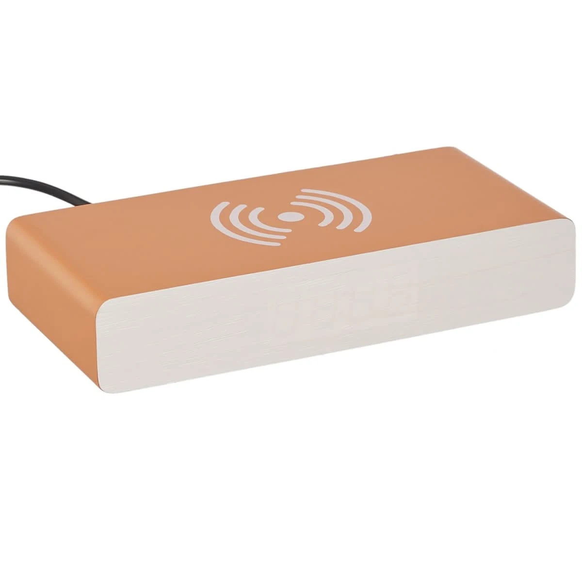 REVEIL CHARGEUR BOIS ABRICOT 4 REVEIL CHARGEUR BOIS ABRICOT – Image 2