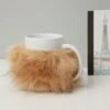 MUG FOURRURE AMOVIBLE CHATAIN