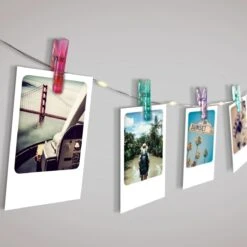 GUIRLANDE PHOTOS CLIPS IRIDESCENTE