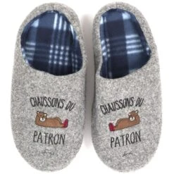 CHAUSSONS DU PATRON TAILLE 41/43 -Ameublement De Maison 40 2x 015 images 40 2x 015 2