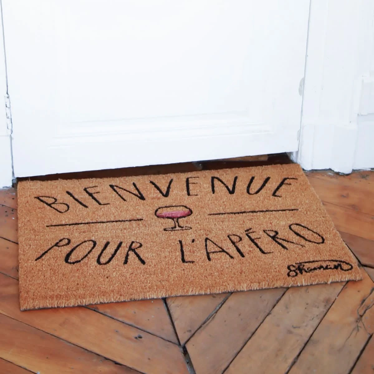 PAILLASSON BIENVENUE POUR L APERO 3 PAILLASSON BIENVENUE POUR L APERO