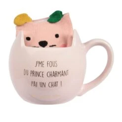 COFFRET MUG ET CHAUSSETTE CHAT -Ameublement De Maison 40 vf 026 images 40 vf 026 1