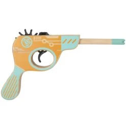 JEU PISTOLET EN BOIS LANCEUR ELASTIQUES -Ameublement De Maison 41 1e 001 3