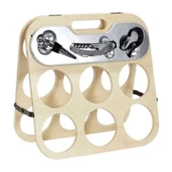 PORTE BOUTEILLE PLIANT ET SON COFFRET VIN -Ameublement De Maison 41 1k 005 1