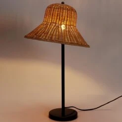 LAMPE CHAPEAU ROTIN -Ameublement De Maison 41 1l 005 images 41 1l 005 2