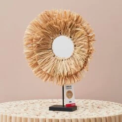 MIROIR RAPHIA FIDJI -Ameublement De Maison 41 2H 008 miroir raphia