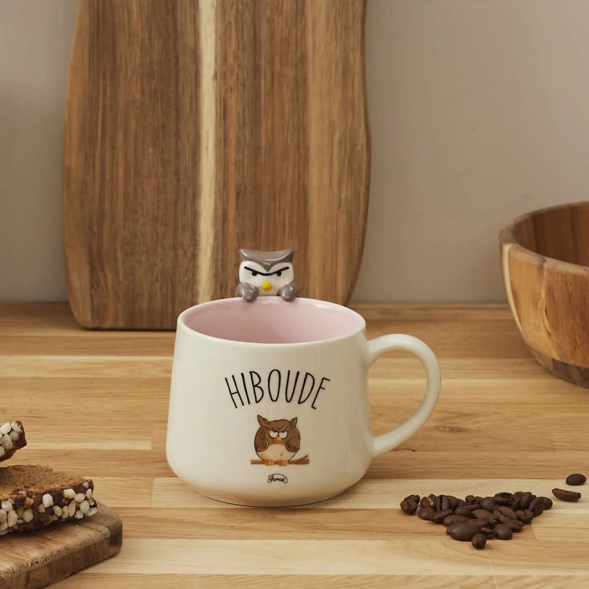 MUG ANIMAUX HIBOUDE 3 MUG ANIMAUX HIBOUDE