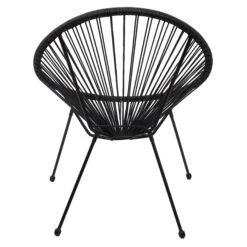 CHAISE ACAPULCO NOIR -Ameublement De Maison 42 1J 014 chaise acapulco noir 1