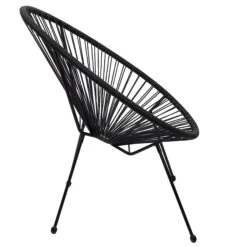 CHAISE ACAPULCO NOIR -Ameublement De Maison 42 1J 014 chaise acapulco noir 2