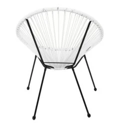 CHAISE ACAPULCO BLANC 13 CHAISE ACAPULCO BLANC -Ameublement De Maison 42 1J 016 CHAISE ACAPULCO BLANC 1
