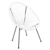 CHAISE ACAPULCO BLANC -Ameublement De Maison 42 1J 016 CHAISE ACAPULCO BLANC