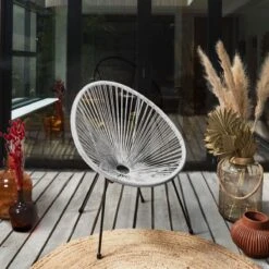 CHAISE ACAPULCO BLANC 10 CHAISE ACAPULCO BLANC -Ameublement De Maison 42 1j 016 images 42 1j 016 9