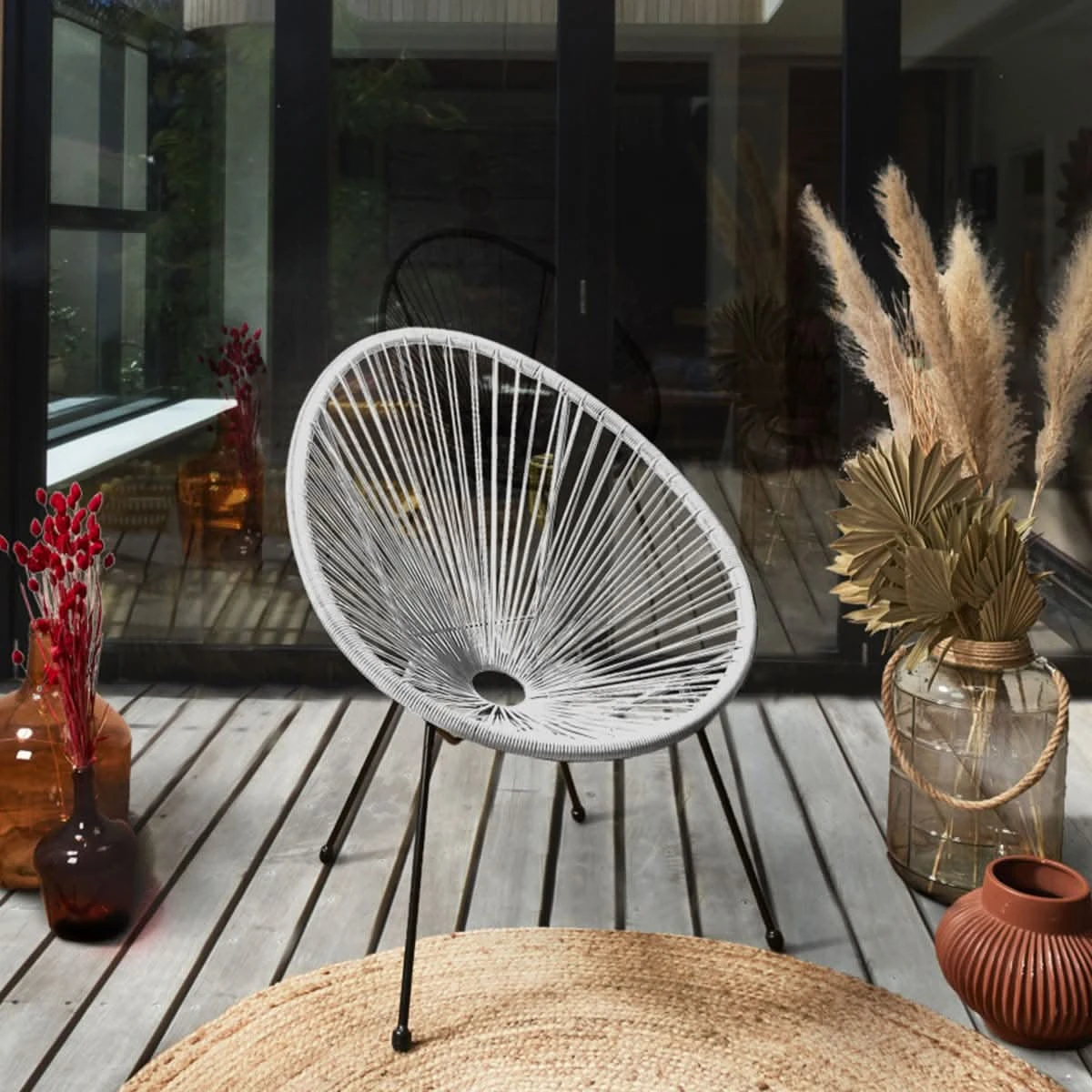 CHAISE ACAPULCO BLANC 5 CHAISE ACAPULCO BLANC – Image 3