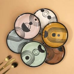 LOT DE 6 ASSIETTES BOHEME