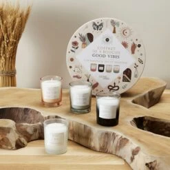 COFFRET DE 4 BOUGIES GOOD VIBES