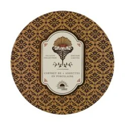 COFFRET DE 4 ASSIETTES PALAZZO -Ameublement De Maison 42 2K 018 COFFRET DE 4 ASSIETTES PALAZZO 1