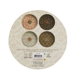 COFFRET DE 4 ASSIETTES PALAZZO -Ameublement De Maison 42 2K 018 COFFRET DE 4 ASSIETTES PALAZZO