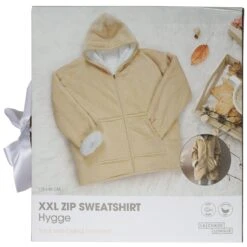 SWEAT ZIPPE XXL HYGGE -Ameublement De Maison 42 2S 008 PACK0 sweat cocoon xxl beige 1