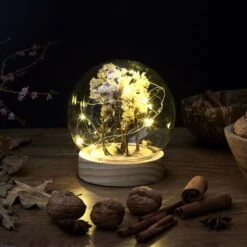 VEILLEUSE RONDE FLEURS SECHEES -Ameublement De Maison 42 2l 001 images 42 2l 001 8