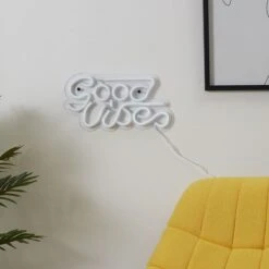 LAMPE EFFET NEON LED GOOD VIBES