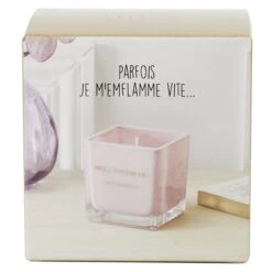 BOUGIE PARFUMEE PARFOIS JE M ENFLAMME VITE -Ameublement De Maison 42 VF 016 PACK01