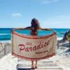 SERVIETTE DE PLAGE PARADISE 1 SERVIETTE DE PLAGE PARADISE -Ameublement De Maison 43 1F 008 serviette de plage paradise