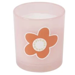 BOUGIE CHOUCHOU FLOWER POWER ROSE -Ameublement De Maison 43 1H 003 bougie chouchou flower power 2