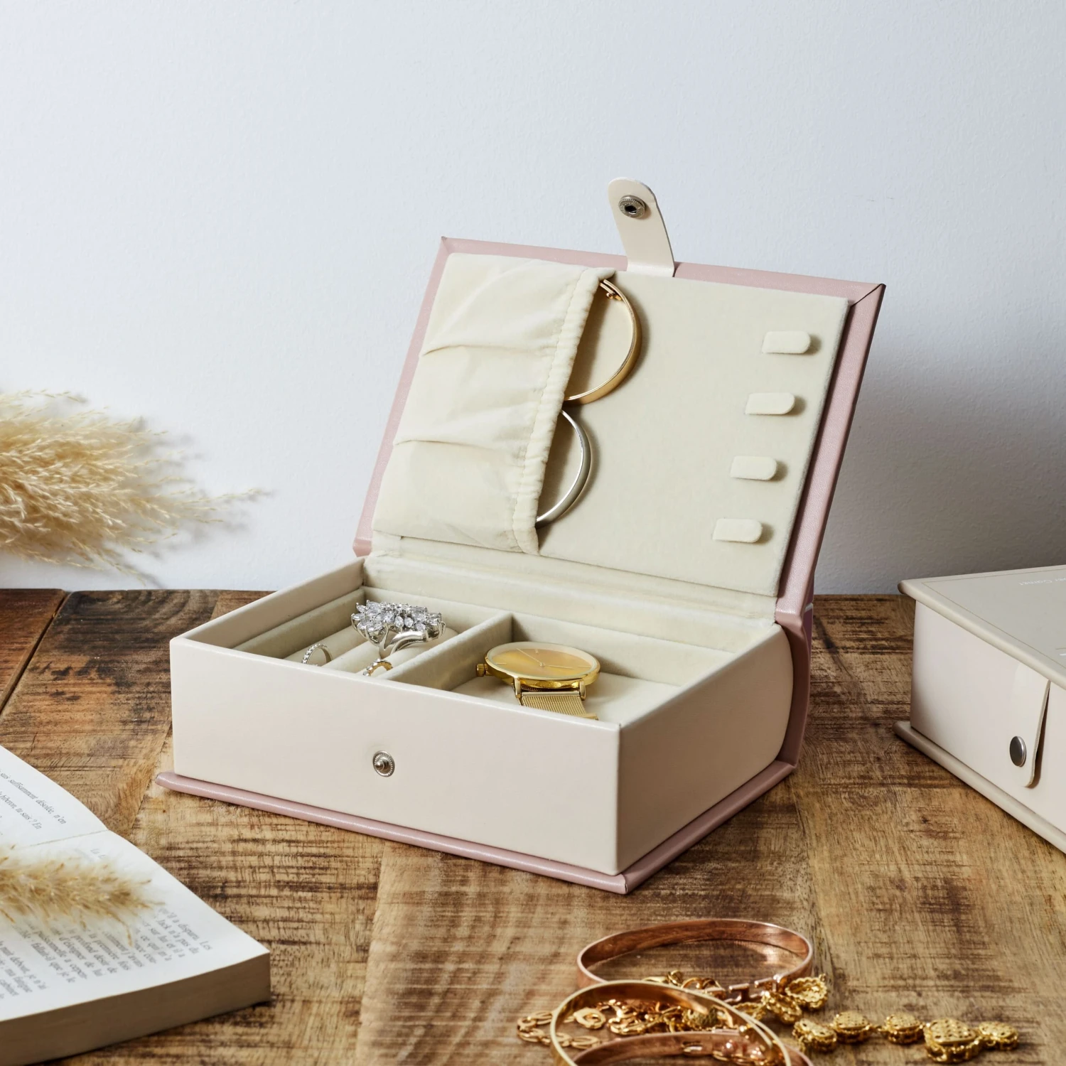 COFFRET A BIJOUX LIVRE ROSE NUDE 3 COFFRET A BIJOUX LIVRE ROSE NUDE