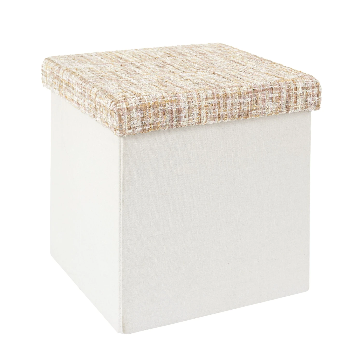 POUF PLIABLE TWEED BEIGE 7 POUF PLIABLE TWEED BEIGE – Image 5