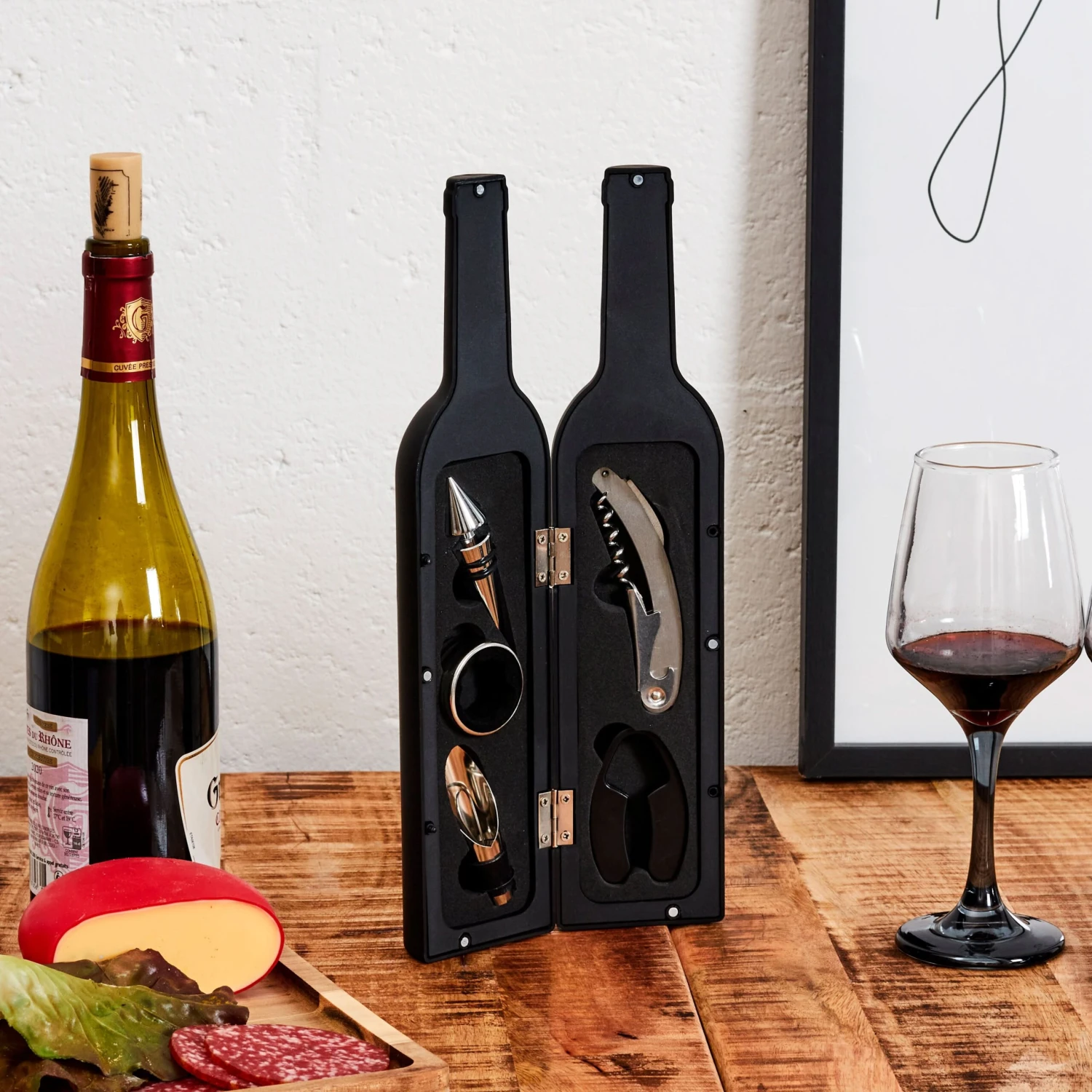 COFFRET BOUTEILLE 5 ACCESSOIRES VIN MEILLEUR PAPA 4 COFFRET BOUTEILLE 5 ACCESSOIRES VIN MEILLEUR PAPA â Image 2