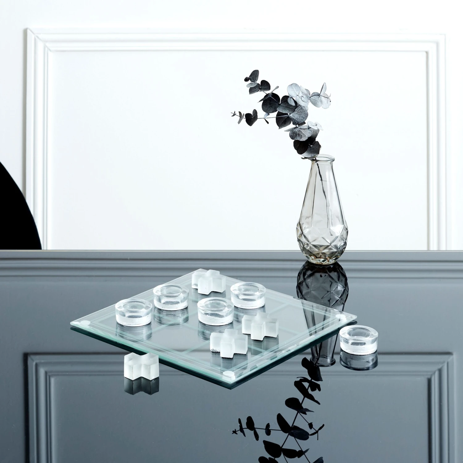 JEU DE MORPION EN VERRE 3 JEU DE MORPION EN VERRE