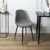 CHAISES MEMPHIS GRIS ET NOIR - Lot De 4 2 CHAISES MEMPHIS GRIS ET NOIR - Lot De 4 -Ameublement De Maison HD0001 SITU03