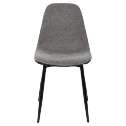 CHAISES MEMPHIS GRIS ET NOIR - Lot De 4 -Ameublement De Maison HD0001 VISU02