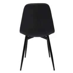CHAISES MEMPHIS GRIS ET NOIR - Lot De 4 -Ameublement De Maison HD0001 VISU04