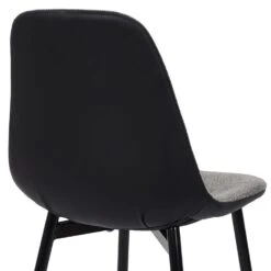 CHAISES MEMPHIS GRIS ET NOIR - Lot De 4 -Ameublement De Maison HD0001 VISU06